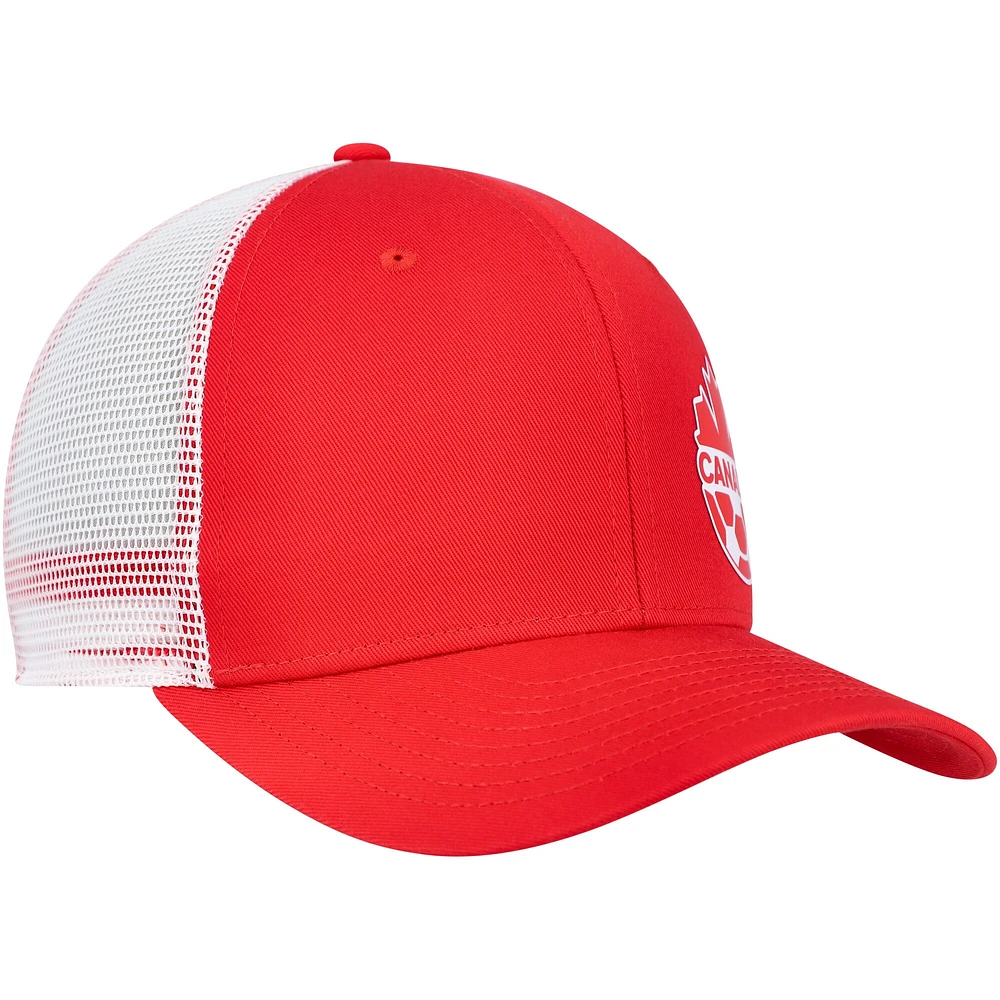 Casquette Snapback Trucker Nike Canada Soccer Classic99 rouge pour homme