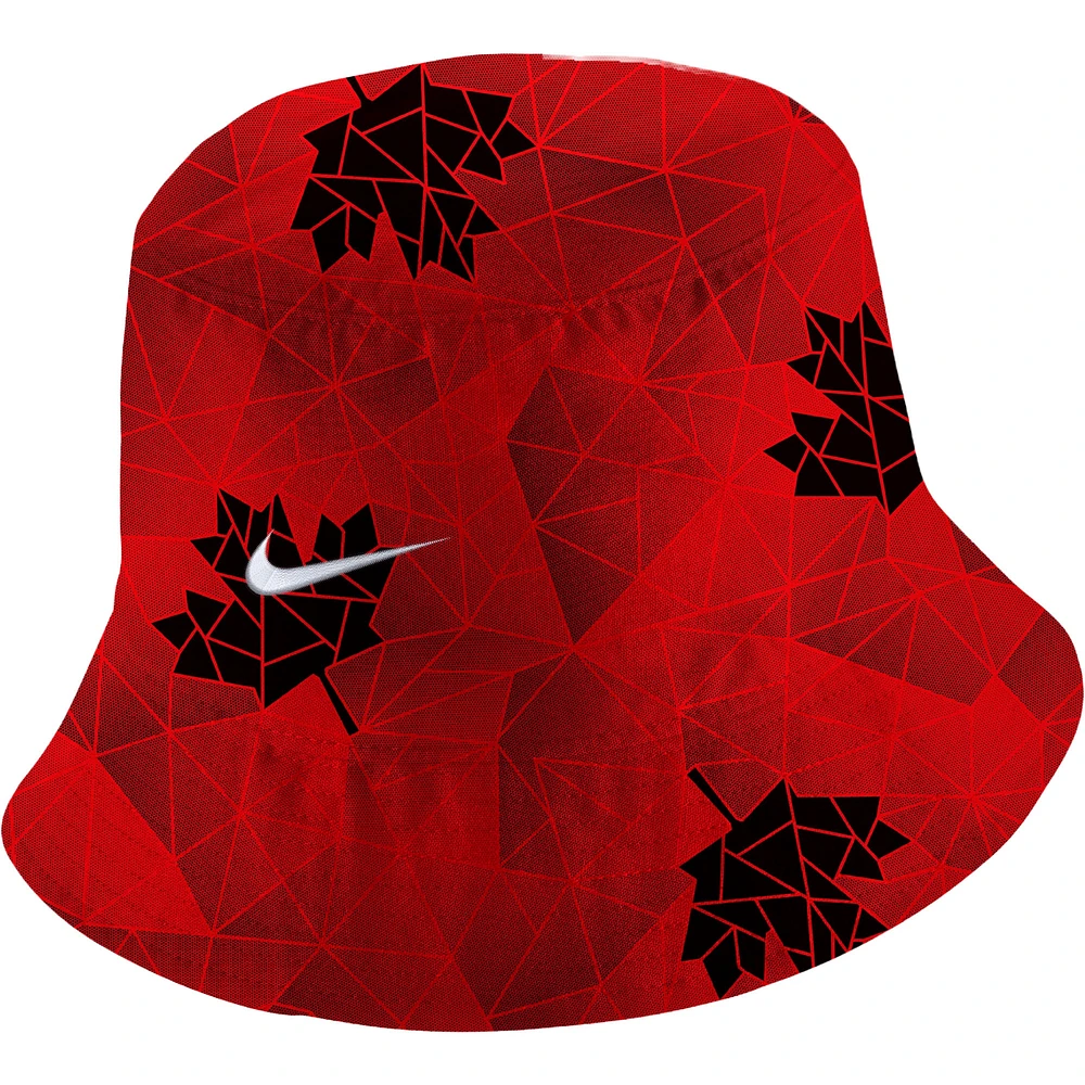 Chapeau bob Nike Canada Soccer Core pour homme, rouge