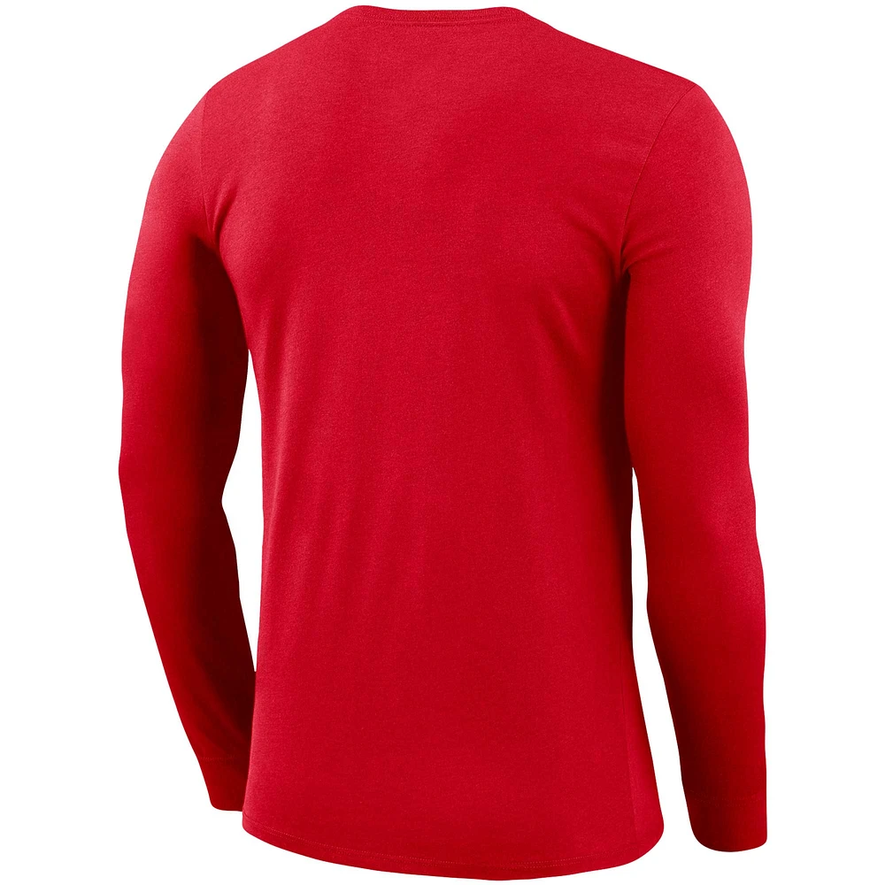 Men's Nike Red Canada Soccer Core Performance Long Sleeve T-Shirt