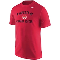 Men's Nike Red Canada Soccer Property Of Core T-Shirt