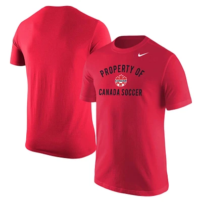 Men's Nike Red Canada Soccer Property Of Core T-Shirt