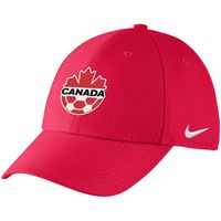 Men's Nike Red Canada Soccer Swoosh Performance - Fitted Hat