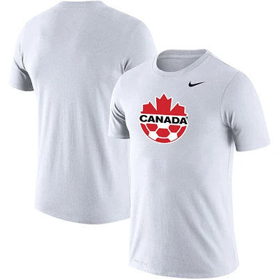 T-shirt Nike Canada Soccer Primary Logo Legend Performance pour homme, blanc