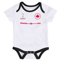 Newborn & Infant White/Red FIFA World Cup Qatar 2022 3-Pack - Bodysuit Set