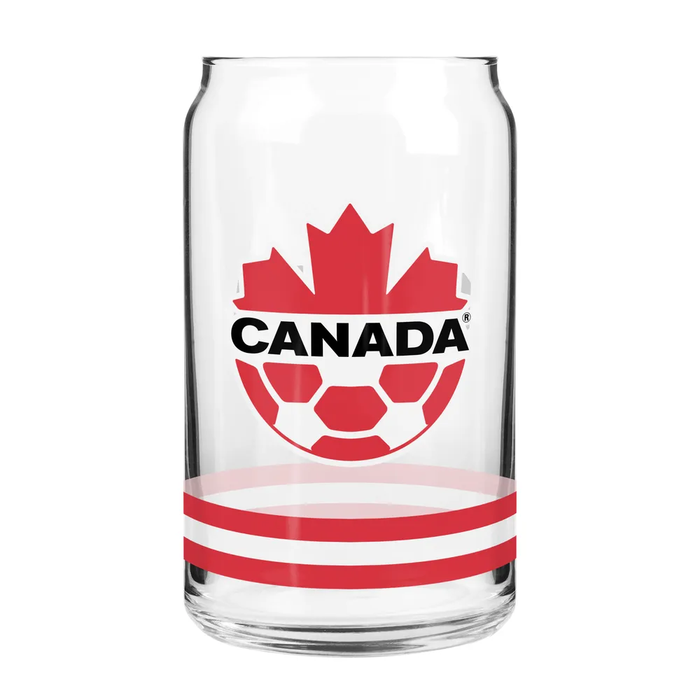 The Sports Vault Canada Soccer - 16oz. Can Glass