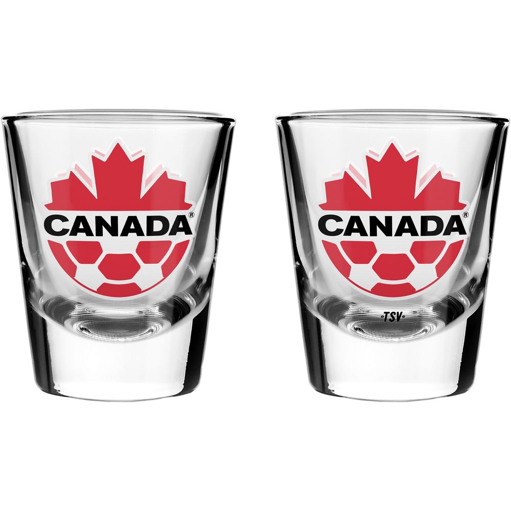 The Sports Vault Canada Soccer - Two-Piece Shot Glass Set