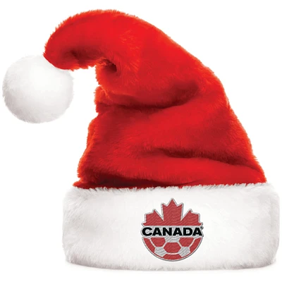 The Sports Vault Red Canada Soccer Holiday Hat