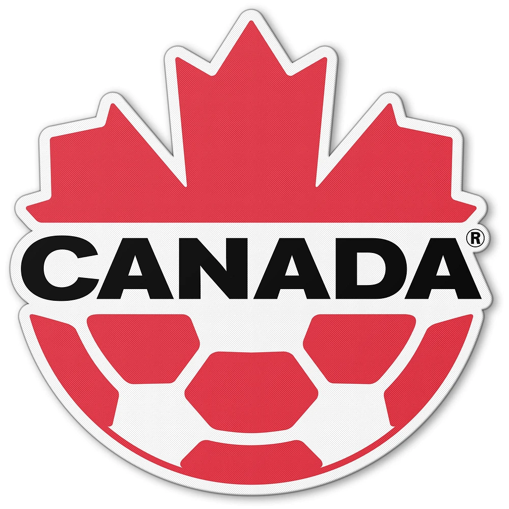 The Sports Vault White Canada Soccer Jumbo 8" Magnet