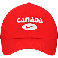 Unisex Nike Red Canada Soccer Club Adjustable Hat