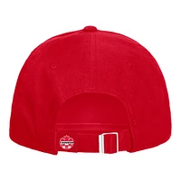 Casquette ajustable Nike rouge unisexe du Canada Soccer Club