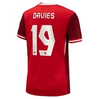 Women's Nike Alphonso Davies Red Canada Soccer 2024 Home Replica Jersey