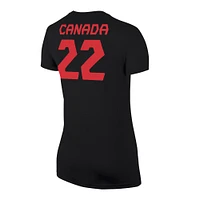 Women's Nike Black Canada Soccer - We Can Qualification Celebration Performance T-Shirt