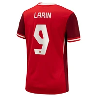 Maillot Nike Cyle Larin pour femme, réplique à domicile, rouge, Canada Soccer 2024