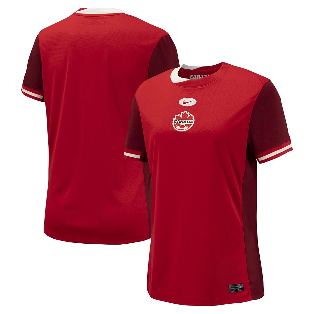 Women's Nike  Red Canada Soccer 2024 Home Replica Jersey