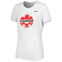 Women's Nike White Canada Soccer Legend Performance T-Shirt