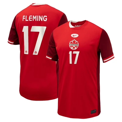 Maillot Nike Jessie Fleming pour enfant, réplique à domicile, rouge, Canada Soccer 2024