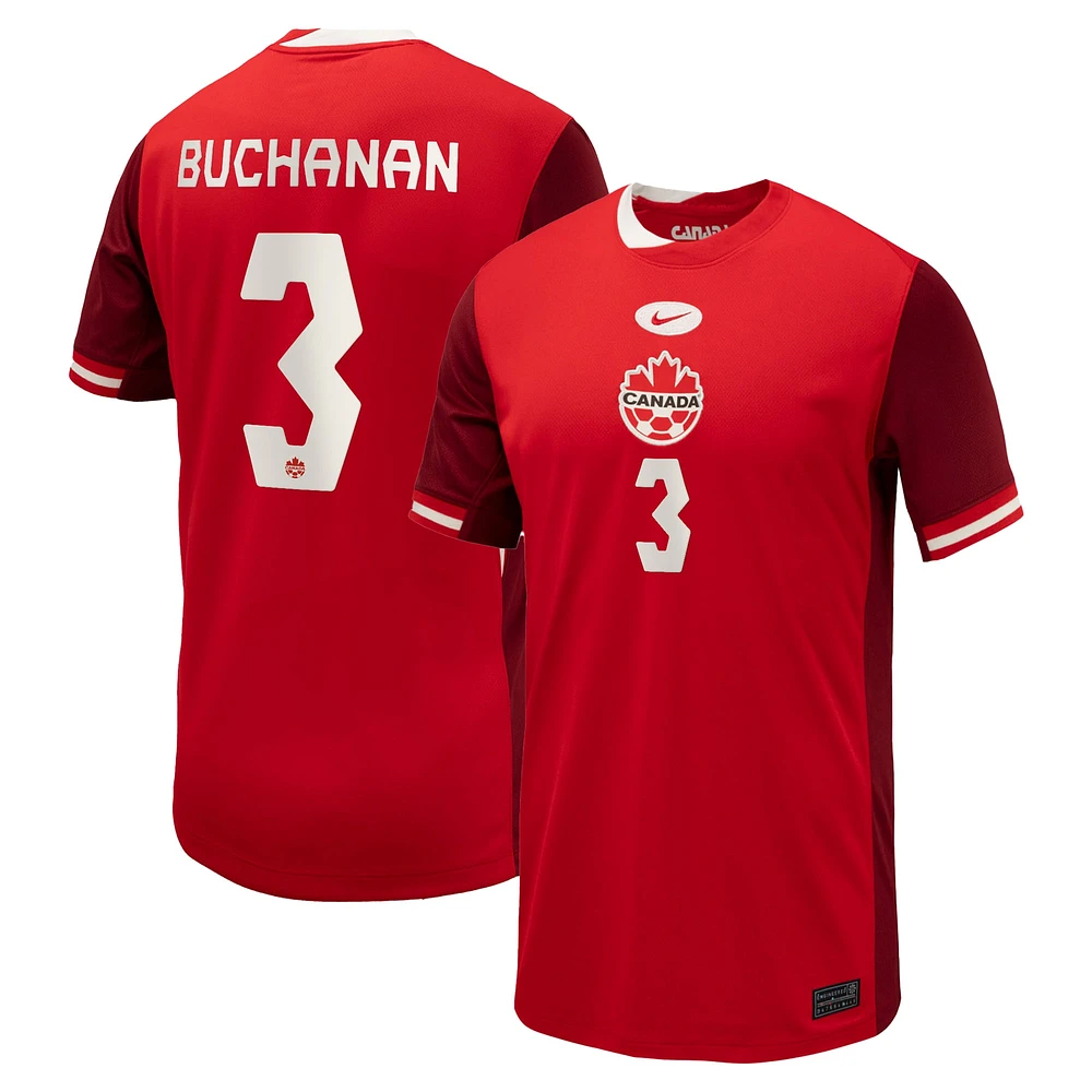 Maillot Nike Kadeisha Buchanan pour enfant, réplique à domicile, rouge, Canada Soccer 2024