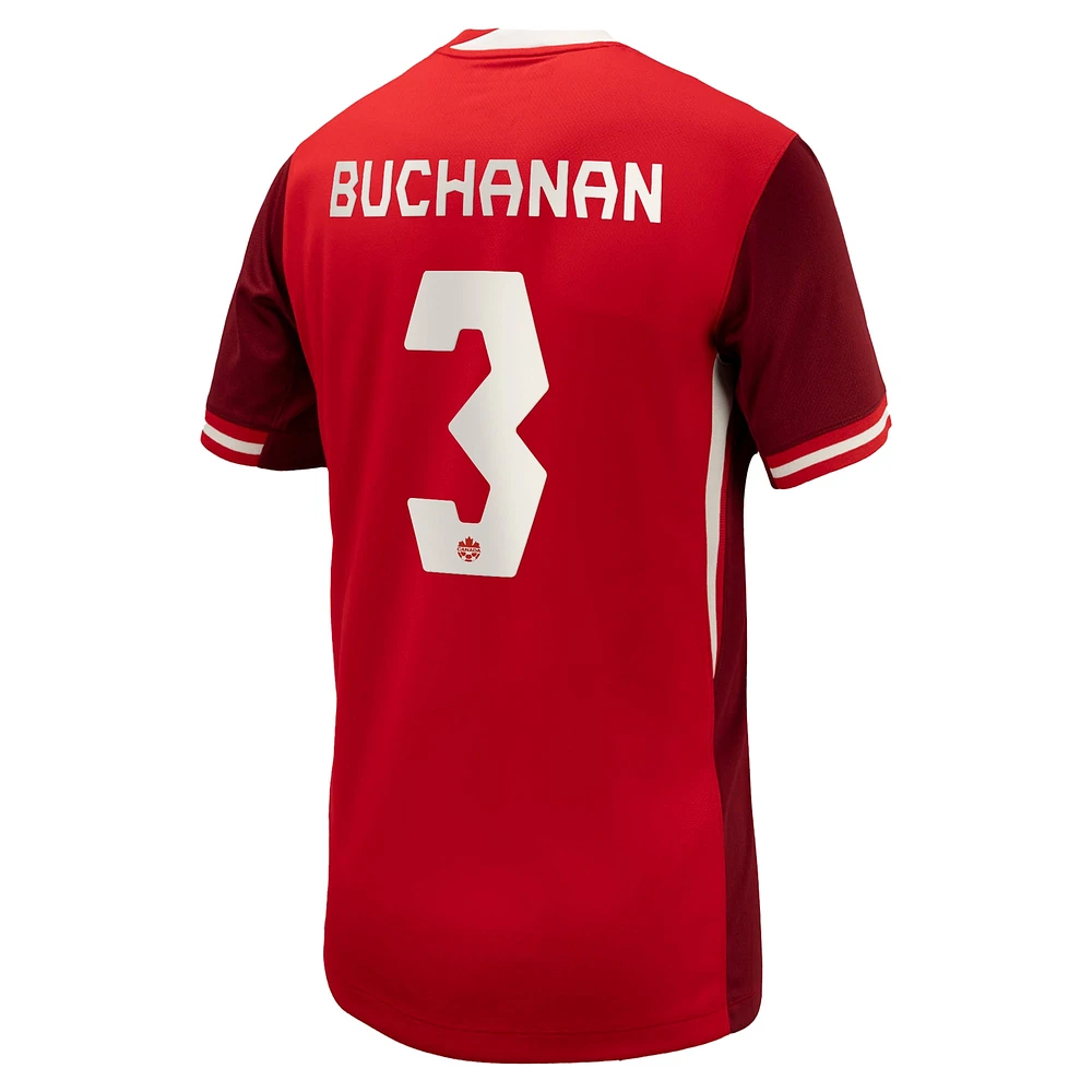 Maillot Nike Kadeisha Buchanan pour enfant, réplique à domicile, rouge, Canada Soccer 2024