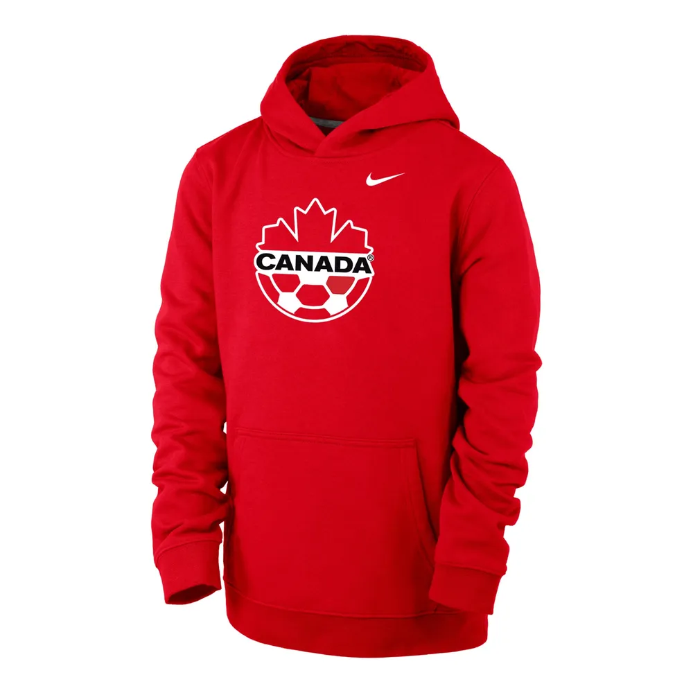 Kampioenschap Dakloos onenigheid Lids Canada Soccer Nike Youth Club Fleece Pullover Hoodie - Red | Brazos  Mall
