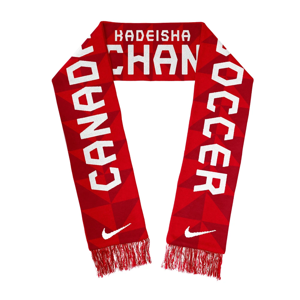 Nike Kadeisha Buchanan Red/White Canada Soccer Jacquard Player Scarf