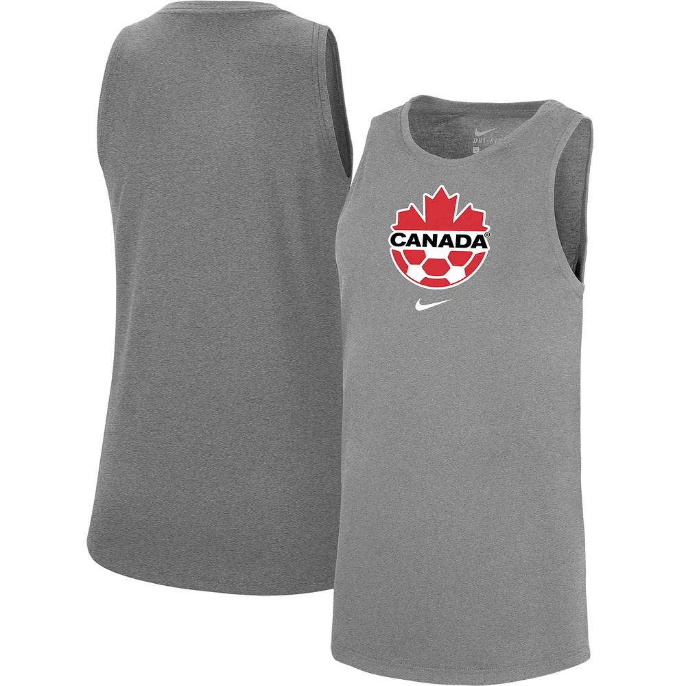 Women's Nike Gray Canada National Team Tomboy Performance Tank Top