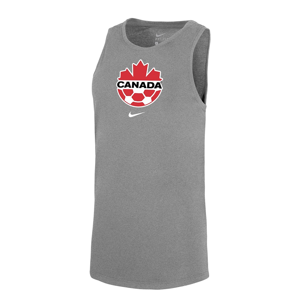 Women's Nike Gray Canada National Team Tomboy Performance Tank Top