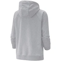 Chandail à capuchon raglan trois mélanges en molleton universitaire pour femme de l'équipe nationale Nike Canada femme, gris