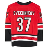 Andrei Svechnikov Red Carolina Hurricanes Autographed Fanatics Breakaway Jersey