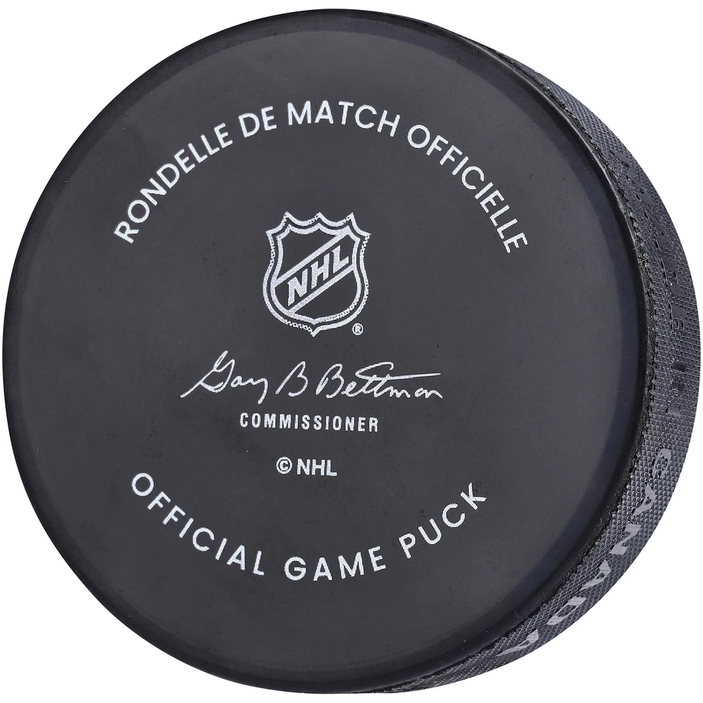 Brent Burns Carolina Hurricanes Autographed 2023 Stadium Series Official Game Puck
