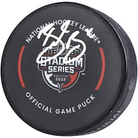 Brent Burns Carolina Hurricanes Autographed 2023 Stadium Series Official Game Puck