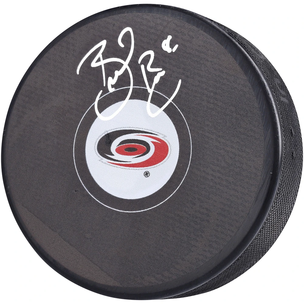 Rondelle de hockey autographiée par Brent Burns des Hurricanes de la Caroline