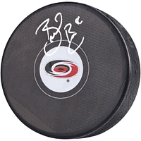 Rondelle de hockey autographiée par Brent Burns des Hurricanes de la Caroline