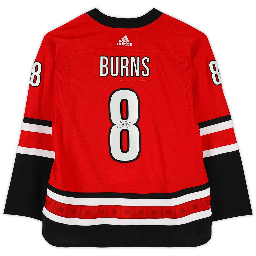 Brent Burns Carolina Hurricanes Autographed Red Adidas Authentic Jersey
