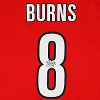Maillot Breakaway dédicacé par Brent Burns des Carolina Hurricanes Red Fanatics