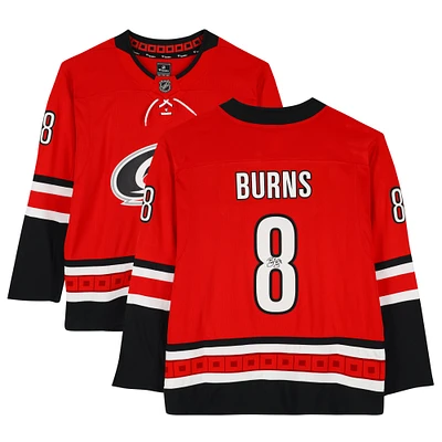 Maillot Breakaway dédicacé par Brent Burns des Carolina Hurricanes Red Fanatics
