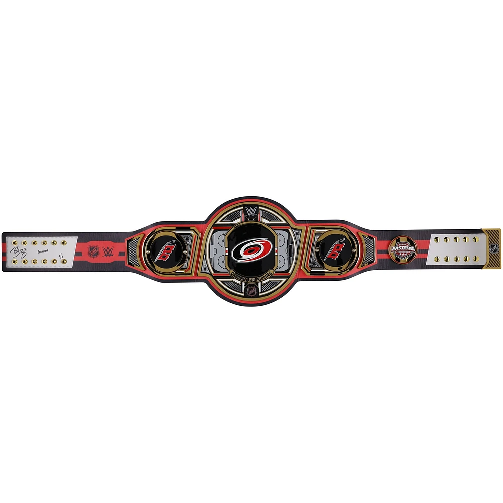 Brent Burns Carolina Hurricanes Autographed WWE Legacy Title Belt with "Burnzie" Inscription - Limited Edition #1/5