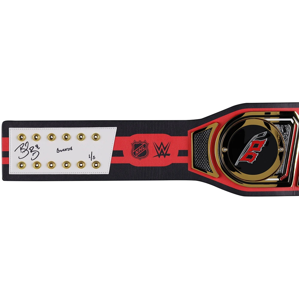 Brent Burns Carolina Hurricanes Autographed WWE Legacy Title Belt with "Burnzie" Inscription - Limited Edition #1/5