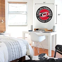 Carolina Hurricanes - 36'' x 36'' Team Repositional Stripe Design Vinyl Wall Decal