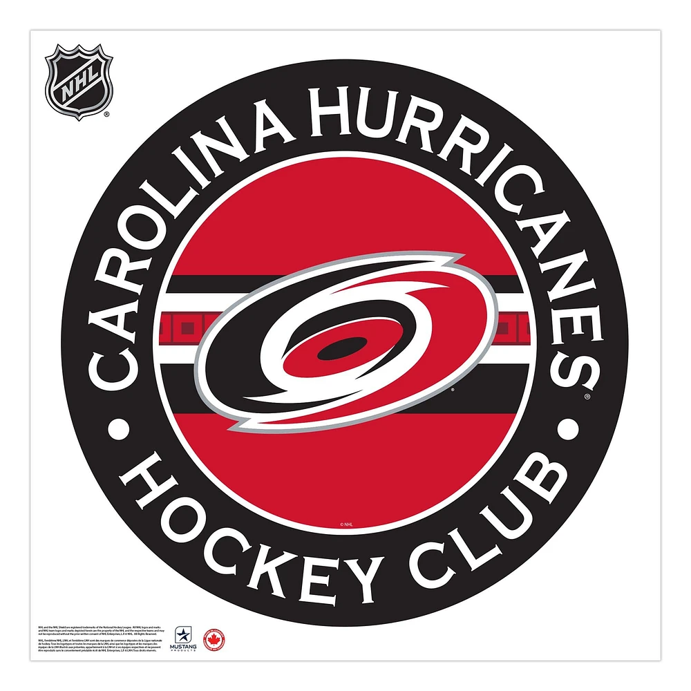 Carolina Hurricanes - 36'' x 36'' Team Repositional Stripe Design Vinyl Wall Decal