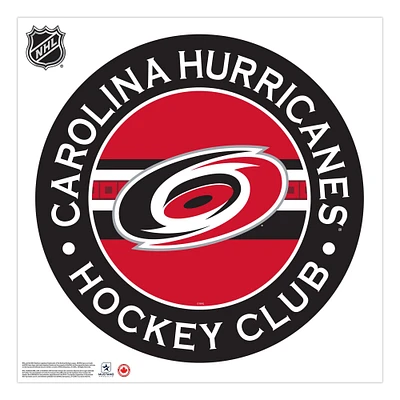 Carolina Hurricanes - 36'' x 36'' Team Repositional Stripe Design Vinyl Wall Decal