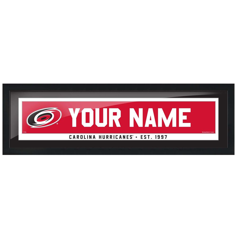 Carolina Hurricanes - 6'' x 22'' Team Personalization Picture Frame