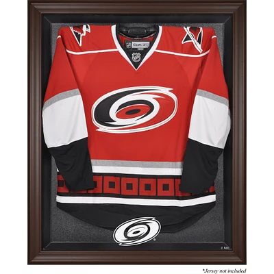 Carolina Hurricanes Brown Framed Logo Jersey Display Case