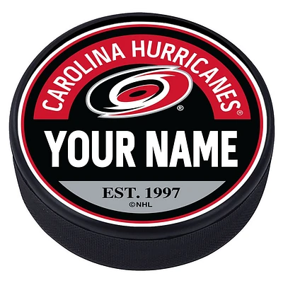 Carolina Hurricanes - Rondelle texturée en bloc personnalisée