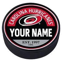 Carolina Hurricanes - Personalized Block Textured Puck