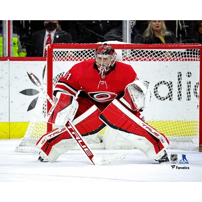 Frederik Andersen Carolina Hurricanes Unsigned Defending Goal Photograph