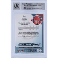 Carte de recrue numéro 10 autographiée par Haydn Fleury Carolina Hurricanes 2017-18 Upper Deck Young Guns #236 Beckett Fanatics Witnessed Authenticated
