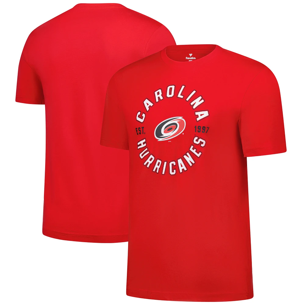 Men's Fanatics Red Carolina Hurricanes Serve T-Shirt