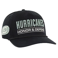 Men's '47 Black Carolina Hurricanes OHT Military Appreciation Homeland Honor and Defend Hitch Adjustable Hat