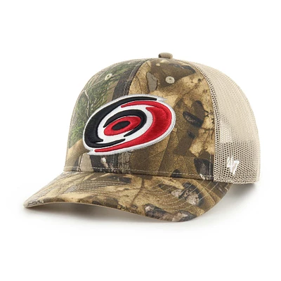 Men's '47 Realtree Camo Carolina Hurricanes Logo Trucker Adjustable Hat