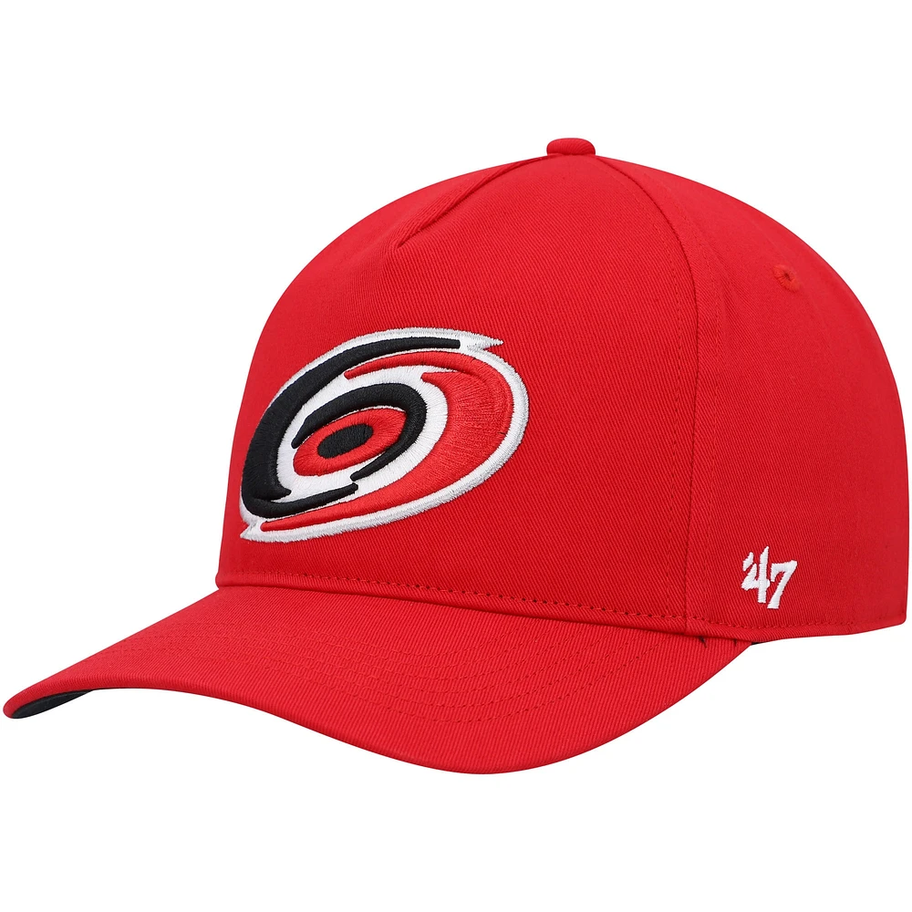 Casquette '47 Red Carolina Hurricanes Primary Hitch Snapback pour homme